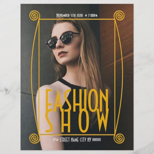 Mode Show Model Kleding Flyer (Voorkant)