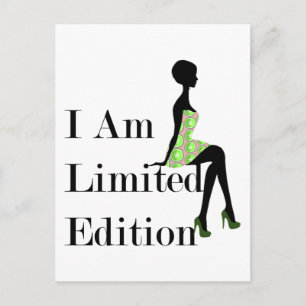 Mode Silhouette I Am Limited Edition Quote Briefkaart