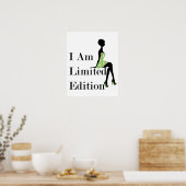 Mode Silhouette I Am Limited Edition Quote Poster (Keuken)