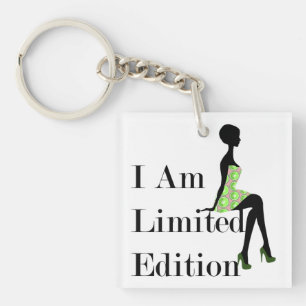 Mode Silhouette I Am Limited Edition Quote Sleutelhanger