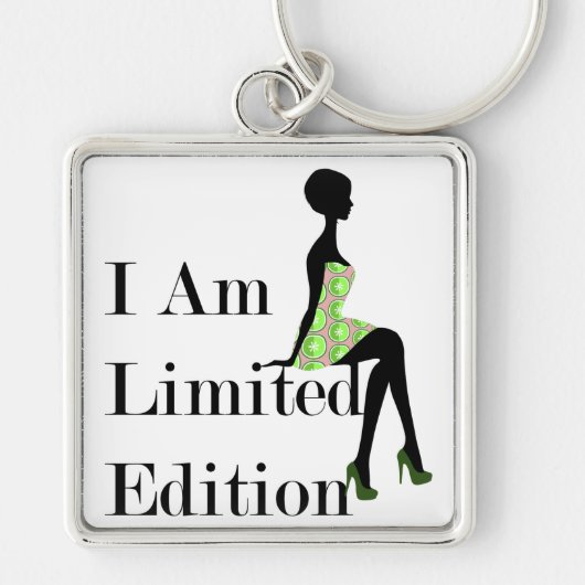 Mode Silhouette I Am Limited Edition Quote Sleutelhanger (Voorkant)
