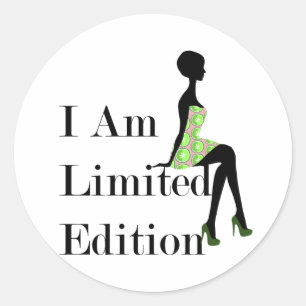 Mode Silhouette Ik ben Limited Edition Sticker