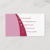 Mode Simple Carte de visite moderne stylé (Dos)