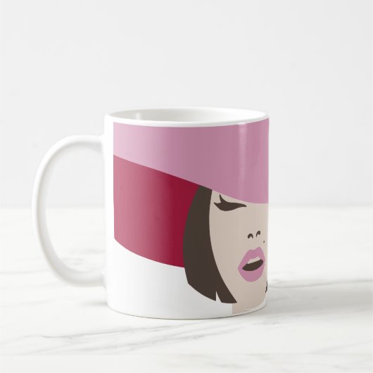 Mode Simple Stylé Moderne Personnalisé Mug (Gauche)