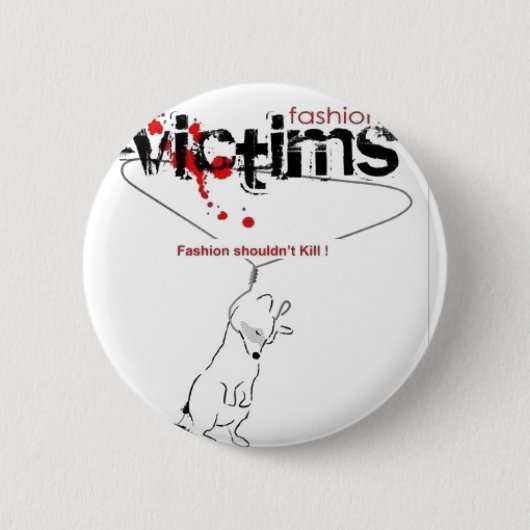 Mode slachtoffers ronde button 5,7 cm (Voorkant)