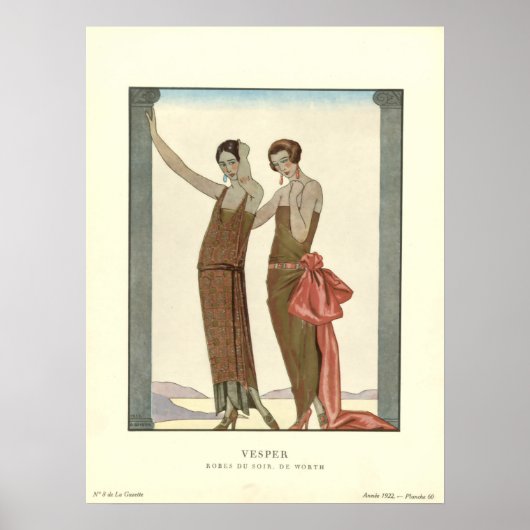 Mode soirée Vesper Art Déco vintage (Devant)