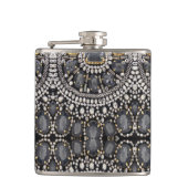  mode steampunk gothic Silver Heupfles (Voorkant)