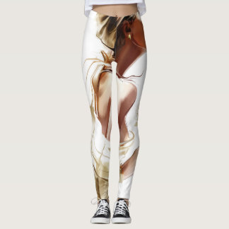 Mode: Stijlvol hedendaags portret. Leggings