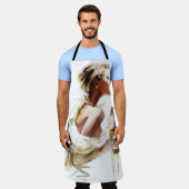 Mode: Stijlvol hedendaags portret. Schort (Gedragen)