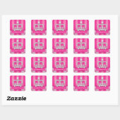 Mode Strepen Sticker Sieraden Roze Kroon (Vel)