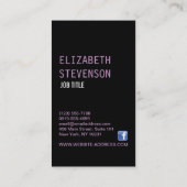 Mode Stylist Designer Wardrobe Boutique Visitekaartje (Achterkant)