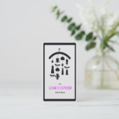 Mode Stylist Designer Wardrobe Boutique Visitekaartje (Staand voorkant)