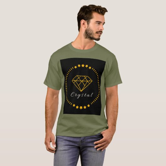 # mode : t-shirt vert pâle pour hommes (Devant entier)
