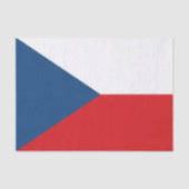 Mode tchèque, papier de soie drapeau tchèque (Recto)