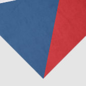 Mode tchèque, papier de soie drapeau tchèque (Détail)