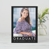 Mode Trendy Graduy Photo Faire-part L (Debout devant)