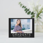 Mode Trendy Graduy Photo Party Invitation (Debout devant)
