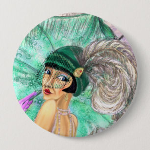 Mode Umbrella Lady Button - stijl
