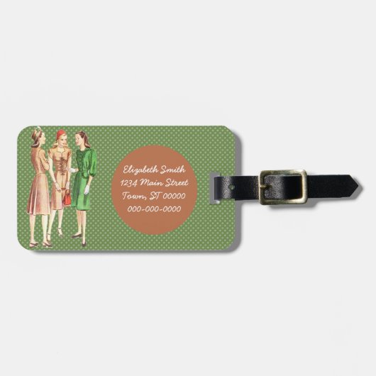 Mode V2 1940 Bagagelabel (Voorkant horizontaal)