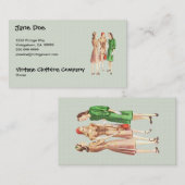  Mode V2 Groen 1940s Visitekaartje (Voorkant / Achterkant)