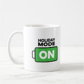 Mode Vacances Sur Motivation Design Café Lover Mug (Gauche)