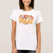 Mode Vacay Chemise Fleurs Rétro Tshirt Vacation (Devant)