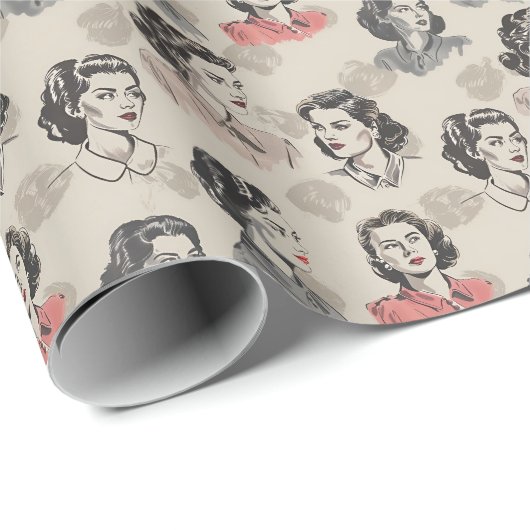 Mode van 1940 Cadeaupapier (Rol Hoek)