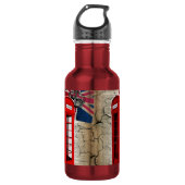 mode van de britse  telefooncel in londen waterfles  (Voorkant)