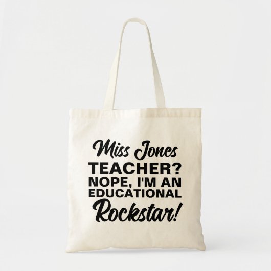 MODE van de educatieve rockstar van TACHER BAG Tote Bag (Voorkant)