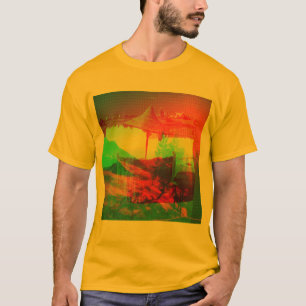 Mode van de Mannen van Colorful Tamr Henna Lagoon T-shirt