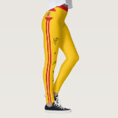 Mode van de Spaanse en Spaanse vlag, sport- en rei Leggings (Rechts)