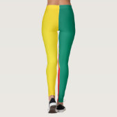 Mode van de vlag van Cool Cameroon Leggings (Achterkant)