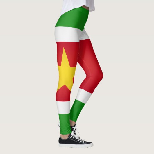 Mode van de vlag van Cool Suriname Leggings (Rechts)