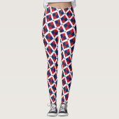 Mode van de vlag van de Dominicaanse Republiek, fa Leggings (Voorkant)