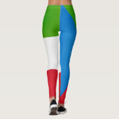 Mode van de vlag van Equatoriaal-Guinea Leggings (Achterkant)