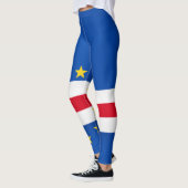 Mode van de vlag van Kaapverdië Leggings (Links)