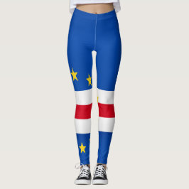 Mode van de vlag van Kaapverdië Leggings