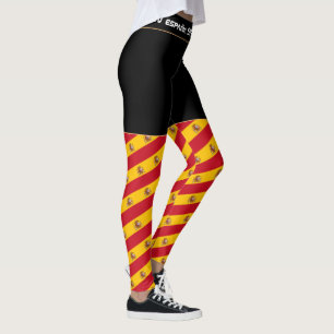 Mode van de vlag van Spanje en Spanje, fan van rei Leggings