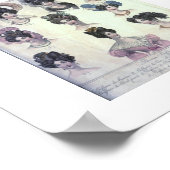 Mode van de  vrouwenhaar 1829 poster (Hoek)