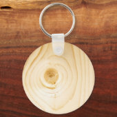 mode van hout Natural Brown Texture Style Sleutelhanger (Voorkant)