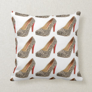 Mode van Leopard Shoe Diva Pillow Kussen