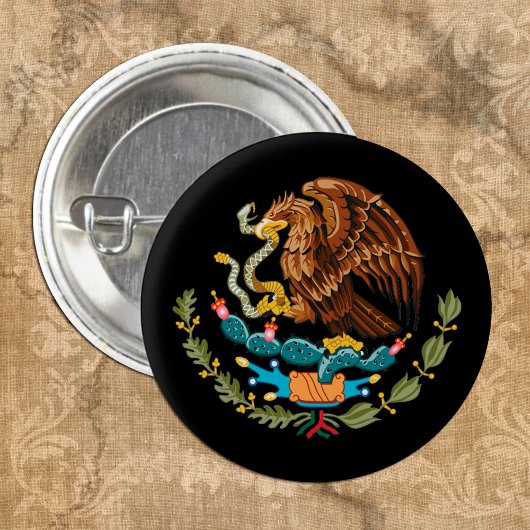 Mode van Mexicaanse en Mexicaanse adelaar Ronde Button 3,2 Cm