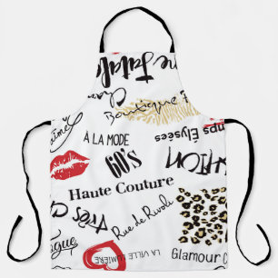 Mode van Parijs:  glamourpatroon. Schort