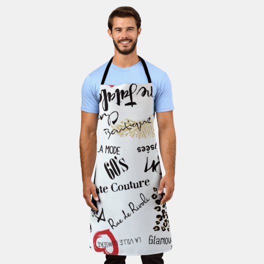 Mode van Parijs: glamourpatroon. Schort (Gedragen)