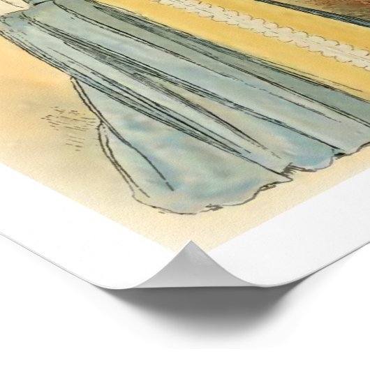 Mode van Parijs van middeleeuwen tot 1850 Poster (Hoek)