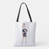 Mode van Planner meisjes citeert canvas tas (Achterkant)