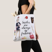 Mode van Planner meisjes citeert canvas tas (Dichtbij)