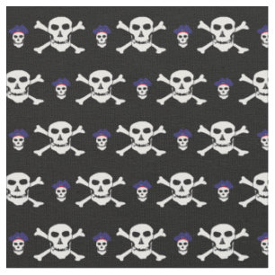 Mode van schedel en kapitein - Piraten/Halloween Stof
