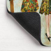 Mode van Vintage 1930 Illustratie Muismat (Hoek)