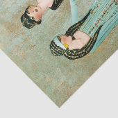 Mode van Vintage 1930 Illustratie Tissuepapier (Detail)